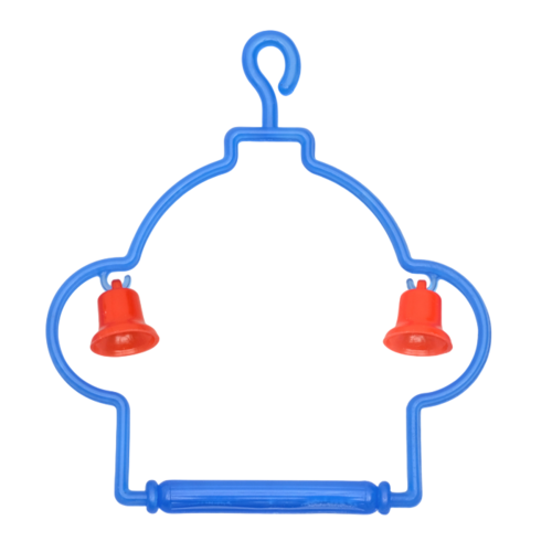 Качели с колокольчиками для птиц, 13 Х 12 см микс цветов