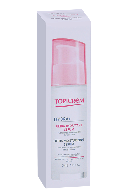Сыворотка TOPICREM Hydra+ Ultra-Moisturizing Serum д/лица ультра-увлажняющая, 30 мл
