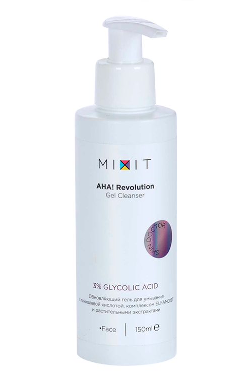 

Гель MIXIT AHA Revolution Gel Cleanser glycolic 3% очищающий, 150 мл