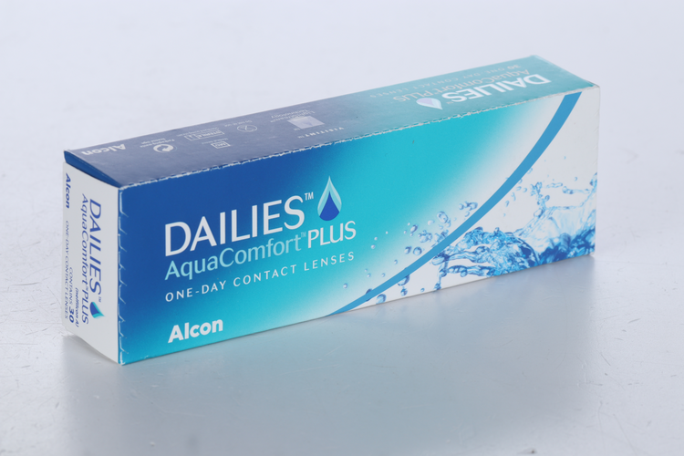 Линзы Alcon Dailies Aqua Comfort Plus контактные однодневные (диоптрия -2,25), 30 шт