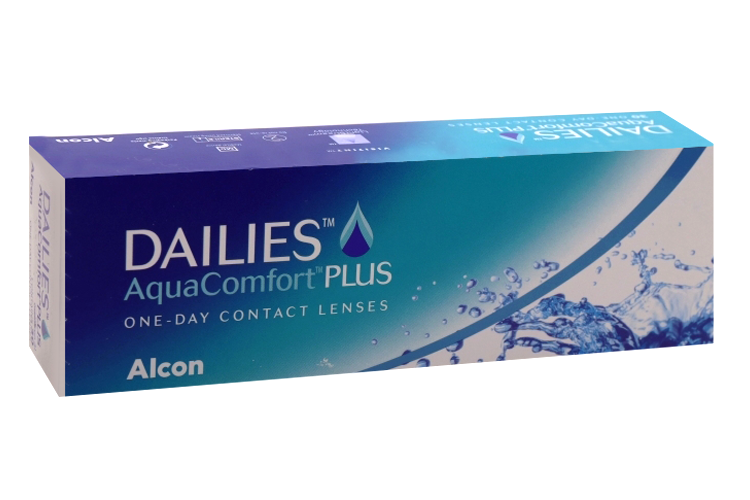 Линзы Alcon Dailies Aqua Comfort Plus контактные однодневные (диоптрия -4,0), 30 шт