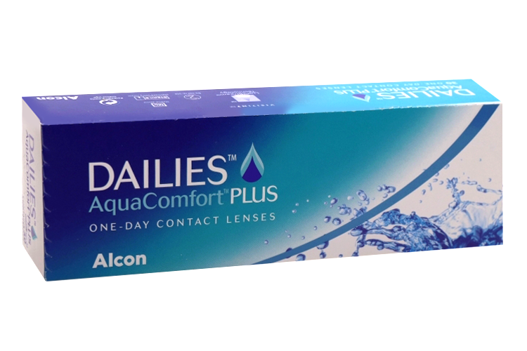 

Линзы Alcon Dailies Aqua Comfort Plus контактные однодневные (диоптрия -3,5), 30 шт