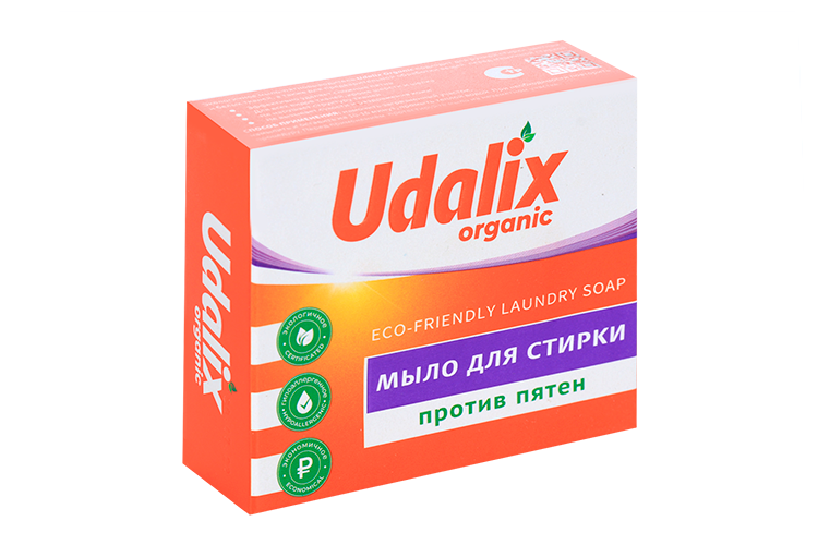 Мыло UDALIX organic д/стирки против пятен 90 г