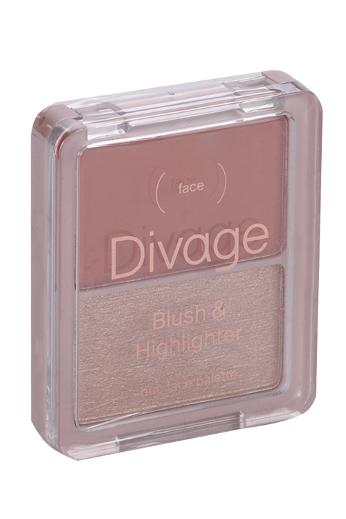 Палетка Divage Blush & Highlighter Duo д/лица