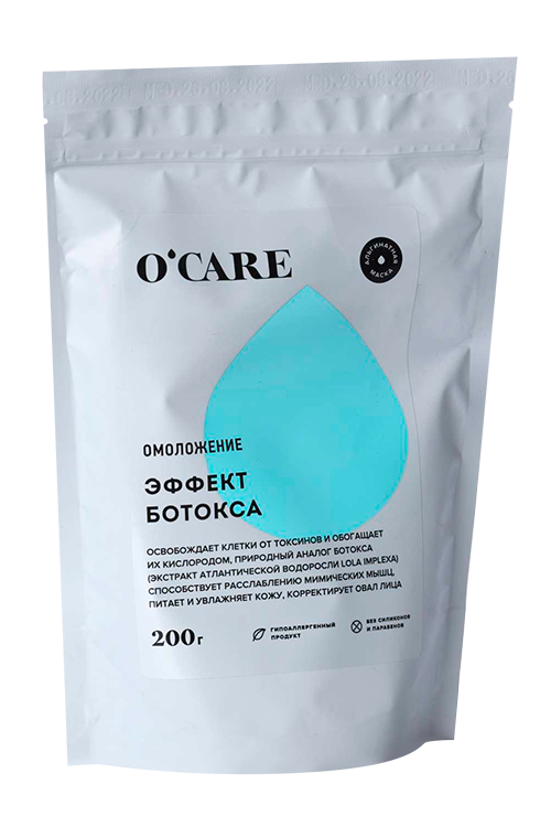 

Омолаживающая альгинатная маска Ocare от морщин с эффектом ботокса д/лица, 200 г