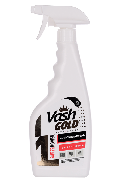 

Спрей-пена Жироудалитель Vash GOLD Super Power Сверхмощный 500 мл
