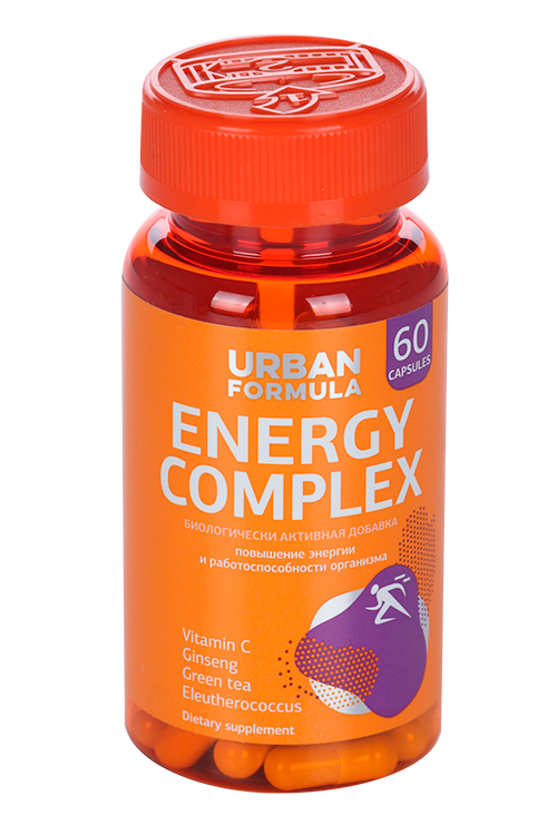 

Комплекс Urban Formula Orange Energy Complex ВМК д/повышения энергии/тонуса, 60 шт, (FS101251008)