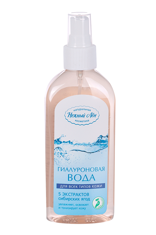 

Вода Нежный лен гиалуроновая д/лица с экстрактами сибирских ягод, 200 мл