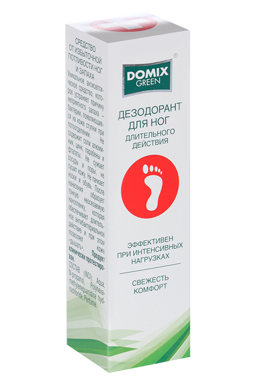 

Дезодорант DOMIX GREEN PROFESSIONAL д/санобработки ступней ног, 150 мл