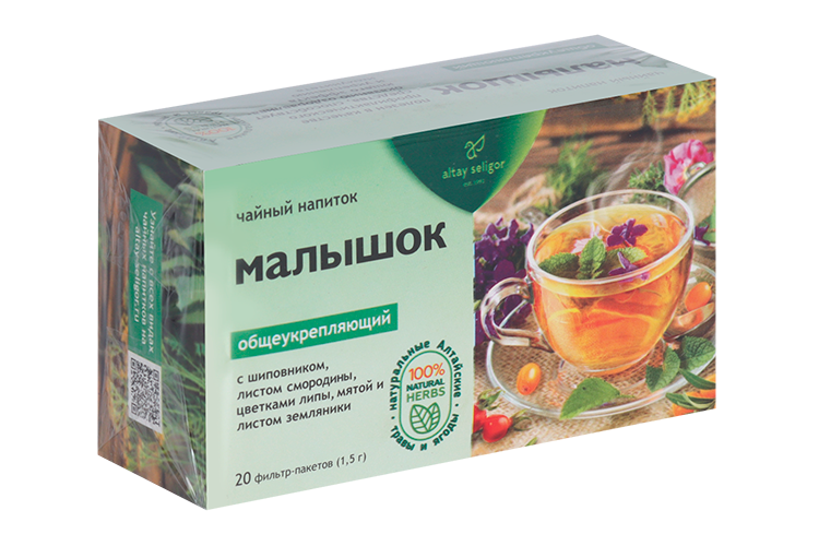 

Чайный напиток Алтай-Селигор Малышок, 1,5 г, 20 шт, ф/п