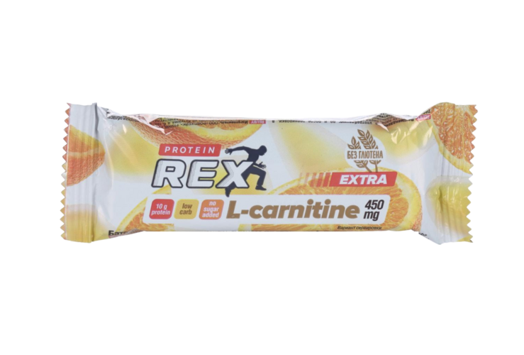 

Батончик ProteinRex EXTRA с высоким содержан протеина L-карнитином апельсин, 40 г