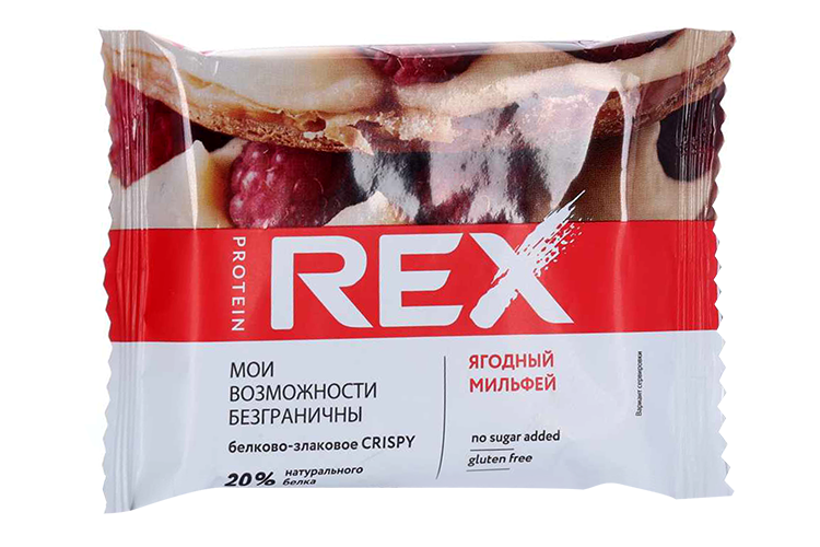 

Хлебцы ProteinRex Crispy протеино-злаковые со вкусом ягодный мильфей, 55 г