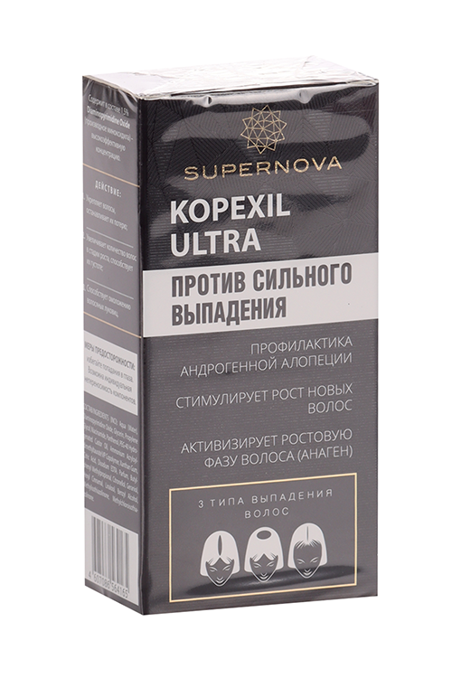 Сыворотка-концентрат SUPERNOVA KOPEXIL ULTRA д/роста волос, 30 мл