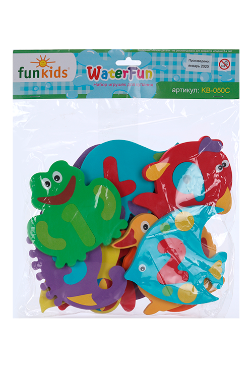 

Набор игрушек Funkids WaterFun-1 д/купания 8 элементов зеленый/желтый