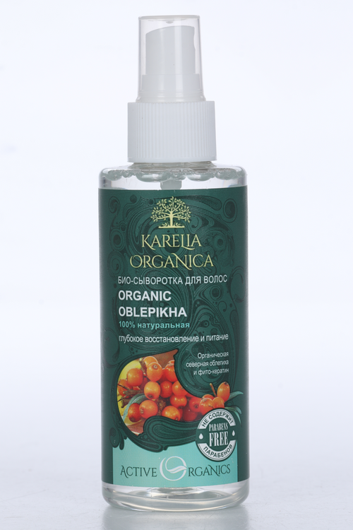 цена Био-Сыворотка Карелия Органика д/волос Organic Oblepikha, 150 мл