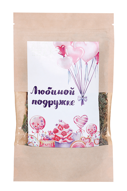 

Чай подарочный Любимой подружке, 40 г, крафт-пакет