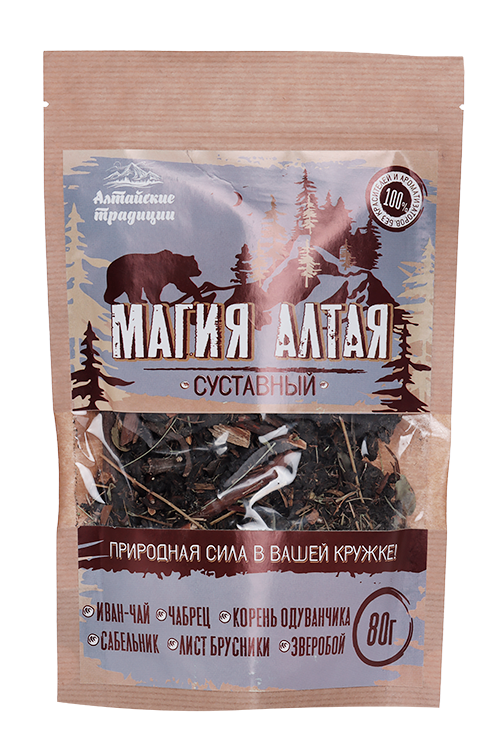 

Чай травяной Магия Алтая Суставный, 80 г, крафт-пакет