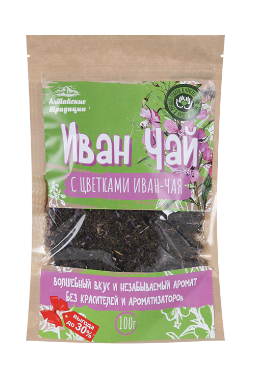 

Иван-чай ферментированный с цветками иван-чая, 100 г, крафт-пакет
