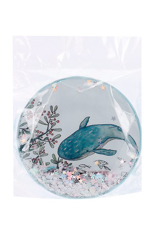 

Контейнер Podarkovich Whale Blue Berries д/линз кит ягоды круглый с ракушками