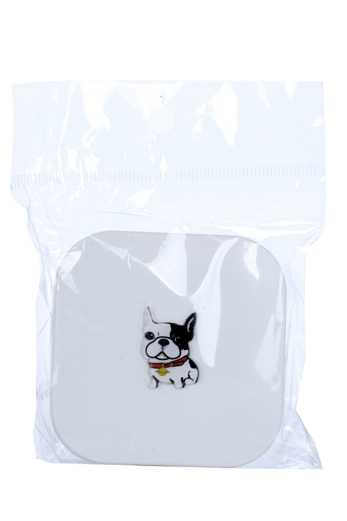 

Контейнер Podarkovich Dog Bulldog White д/линз бульдог квадратный белый