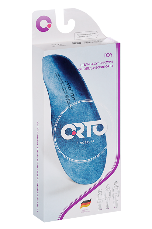 

Стельки ORTO Toy сводоподдерживающие ортопедические синий д/детей р 17, пара
