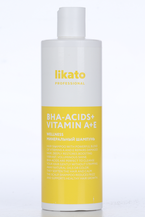 Шампунь Likato Professional WELLNESS д/очищения жирной кожи головы BHA-Acid+Vitamin A+E, 400 мл