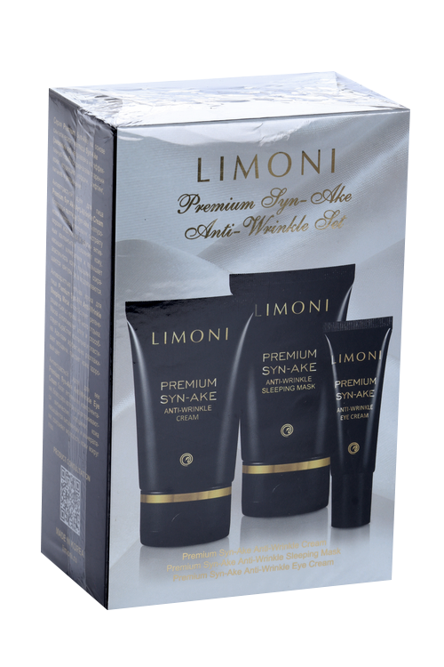 

Набор косметический Limoni Premium Syn Ake крем д/лица/ночная маска/крем д/век