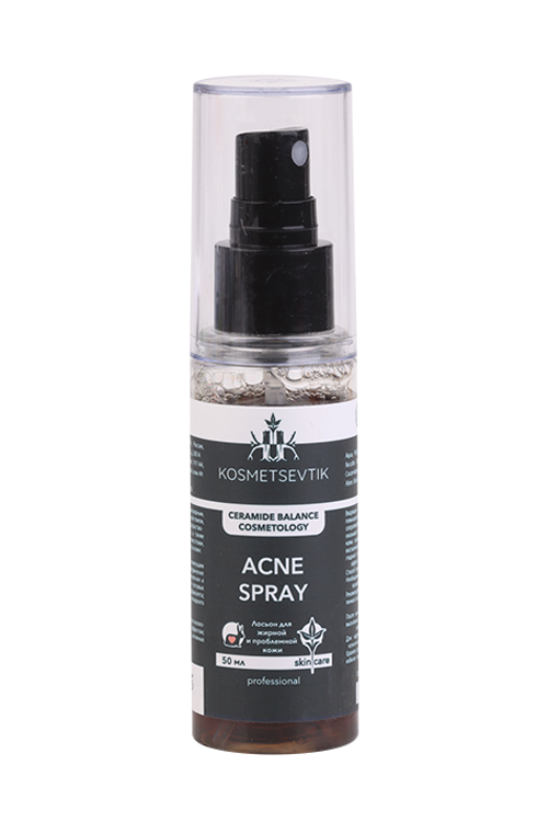 Лосьон KOSMETSEVTIK Acne spray хвойный д/ухода за жир и  проблем кожей, 50 мл