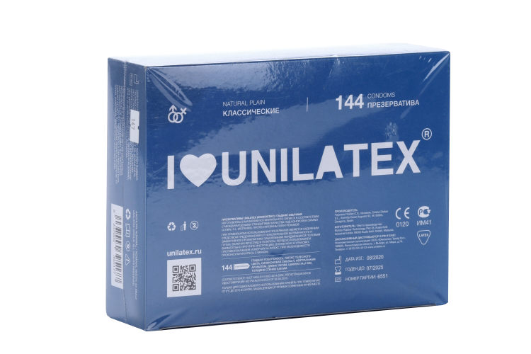 Презервативы Unilatex Natural Plain классические, 144 шт