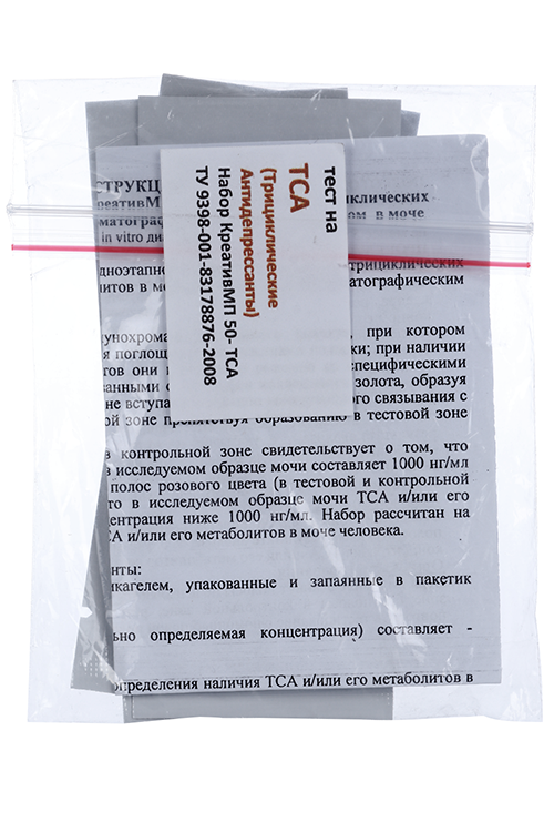 

Тест-системы наркотиков Креатив МП-ТСА трициклические антидепрессанты