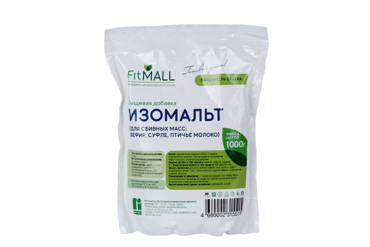 

Сахарозаменитель Изомальт FitMall гранулы д/сбивных масс, 1 кг