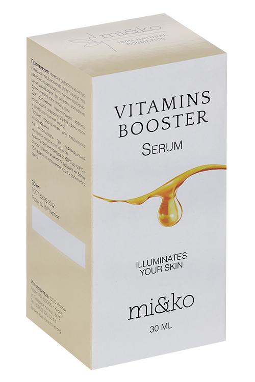 

Сыворотка д/лица mi&ko Vitamins Booster, 30 мл