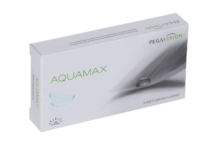 Контактные линзы Aquamax Pegavision двухнедельные R 8.6 (диоптрия -3,25), 6 шт