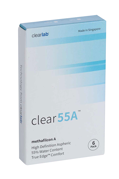 

Линзы Clearlab Clear55 А контактные R 8.7 (диоптрия -2,50), 6 шт