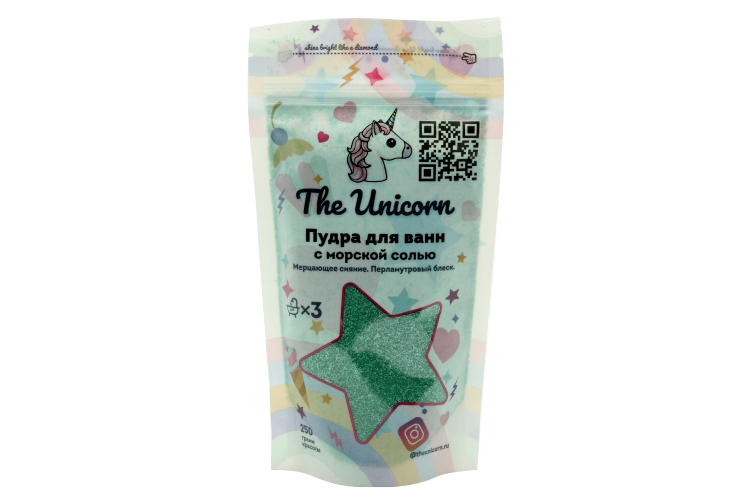 

Пудра The Unicorn Tiffany д/ванн перламутровый блеск, 250 г