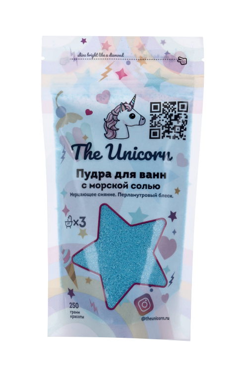 Пудра The Unicorn Pool Party д/ванн перламутровый блеск, 250 г