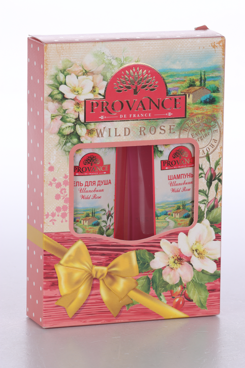 

Подарочный набор PROVANCE WILD ROSE "ПРОВАНС ШИПОВНИК" жен гель д/душа 260 мл + ШАМПУНЬ, 260 мл