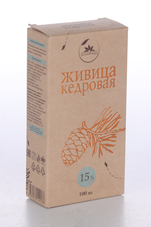 

Живица кедровая АлтайФлора 15%, 100 мл