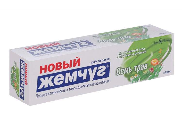 

З/паста Новый Жемчуг Семь трав, 100 мл