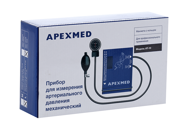 

Прибор Apexmed механический д/измерения артериального давления АТ-10 62х17 см