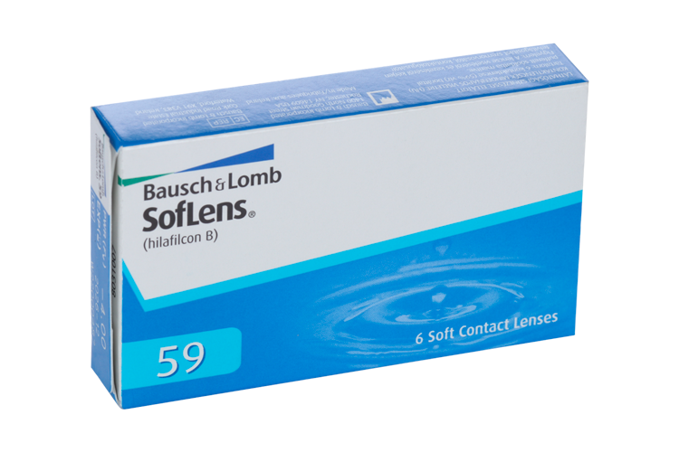 Контактные линзы Bausch+Lomb Soflens 59 ежемес D14.20 R8.6 (диоптрия -4,0), 6 шт