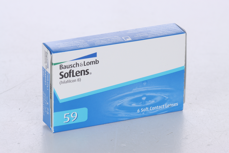 Линзы Bausch+Lomb SofLens 59 контактные R 8.6 (диоптрия -3,75), 6 шт