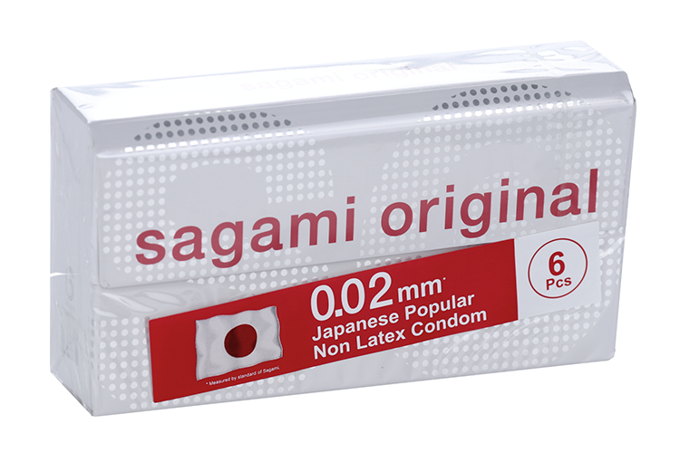 Презервативы Sagami Original 002 мм ультратонкие полиуретановые, 6 шт