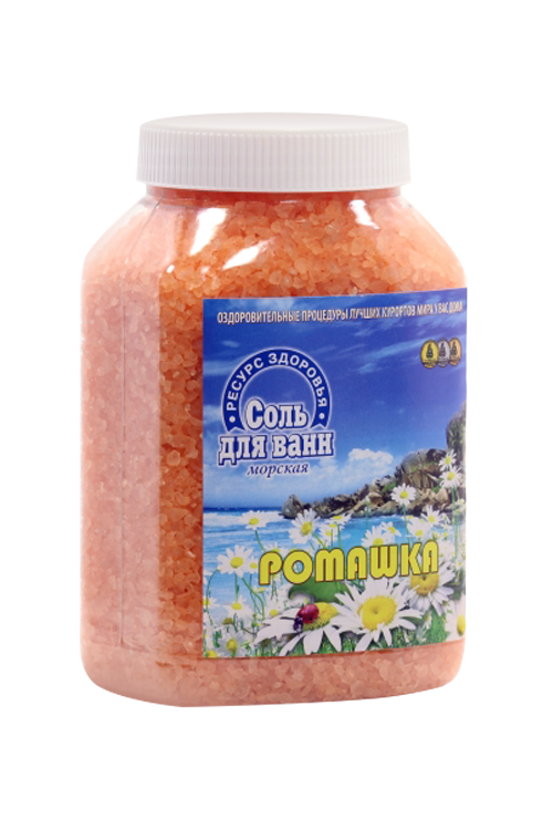 Соль д/ванн Ромашка, 1 700 г, пэт банка