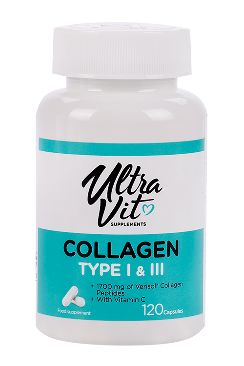 

Collagen UltraVit 1 и 3 типа, 120 шт, капсулы
