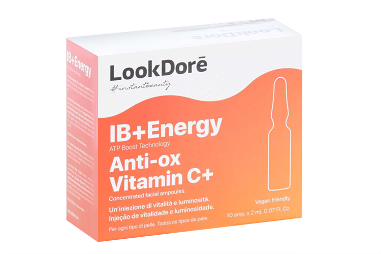 

Сыворотка восстан Lookdore IB+Energy Ampoules Anti-Ox Vitamin C+, 2 мл, 10 шт, (8435534409067)