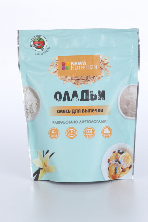 Смесь Newa Nutrition Оладьи высокобелковые ваниль д/выпечки, 200 г смесь для выпечки печём дома оладьи 250 г