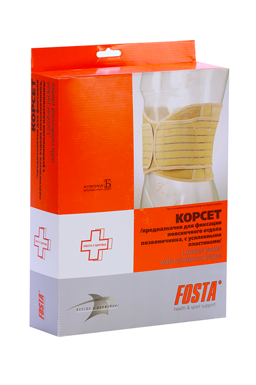 

Корсет FOSTA поясничный с 4 усилен пластинами F5210 ширина изделия - 24см р XXXL