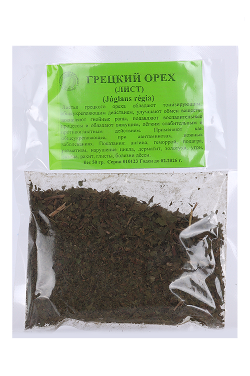 

Грецкого ореха лист, 50 г, (4606675004976)
