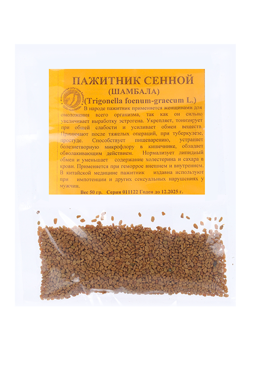 

Пажитник сенной (Шамбала), 50 г, семя сырье (44606675006376)